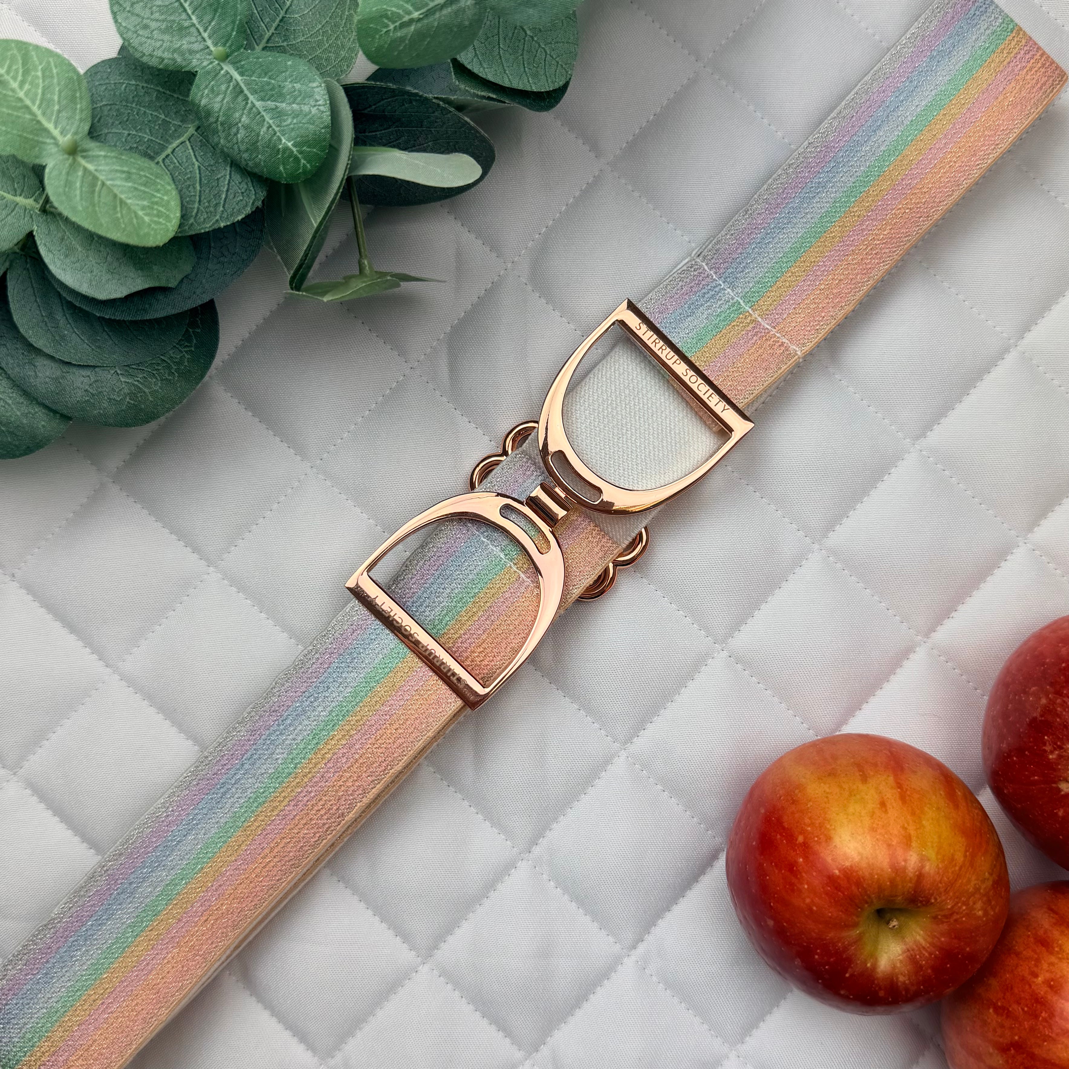 LEMON with Rose Gold Stirrup Buckle